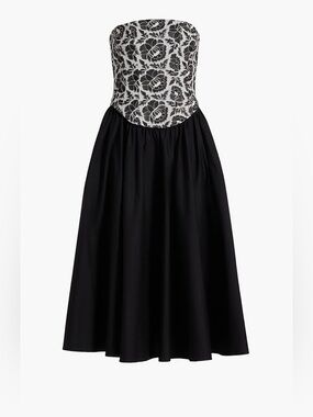 NWT Toccin
Melody Floral Cotton Corset Midi-Dress